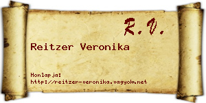 Reitzer Veronika névjegykártya